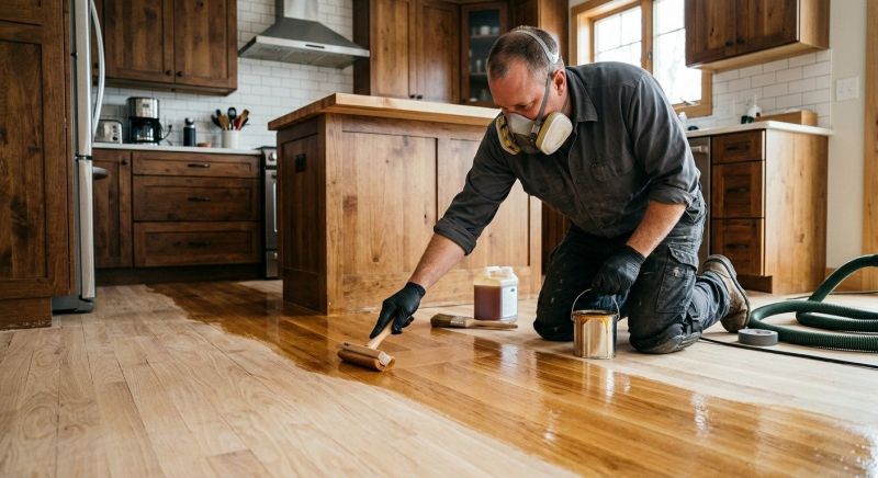 Cabin Floor Refinishing