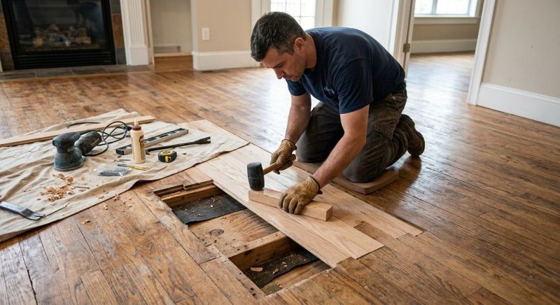 Red Oak Floor Repair