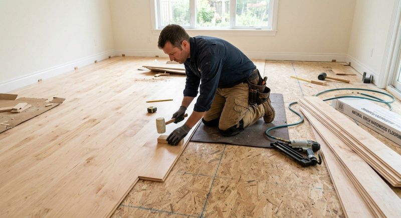 Birch Floor Installation in Monument, CO