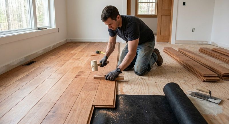Cherry Floor Installation in El Paso County, CO