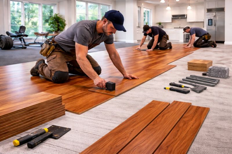 Cherry Floor Installation in Peyton, CO