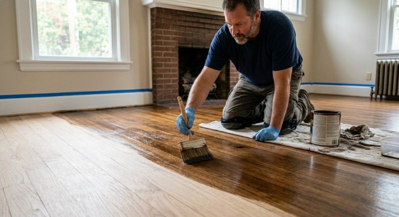 Hardwood Floor Staining in Sedalia, CO