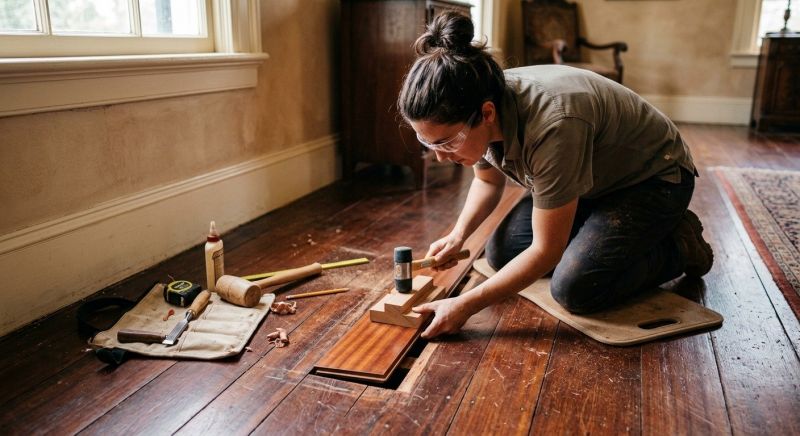 Mahogany Floor Repair in Monument, CO