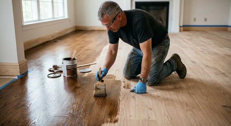 Maple Floor Staining in Monument, CO