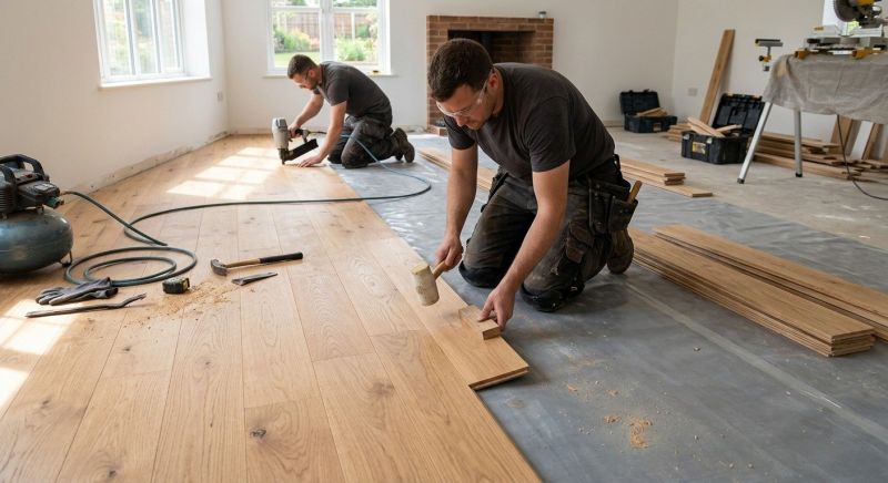 Oak Floor Installation in El Paso County, CO