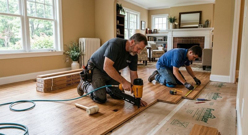 Oak Floor Installation in Sedalia, CO