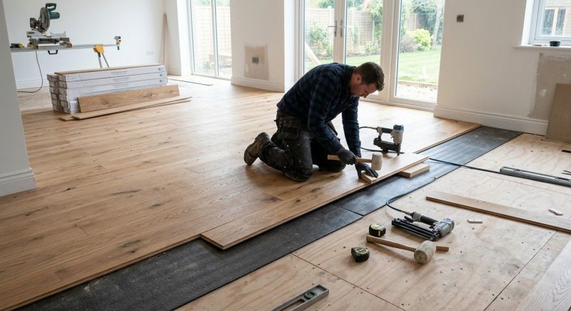 Oak Floor Installation in Woodland Park, CO