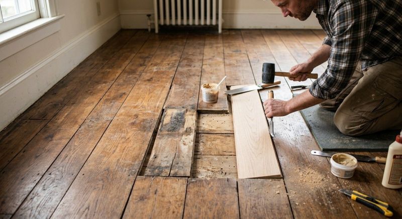 Oak Floor Repair in Monument, CO