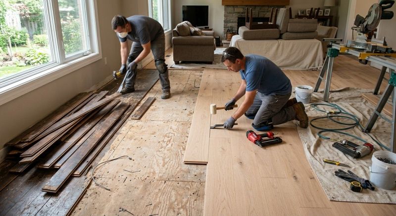 Oak Floor Replacement in Monument, CO