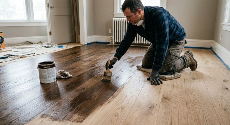 Oak Floor Staining in Monument, CO