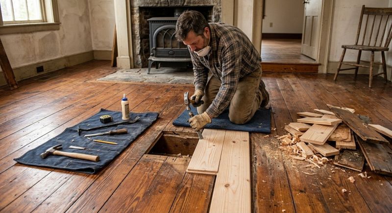 Pine Floor Repair in Monument, CO
