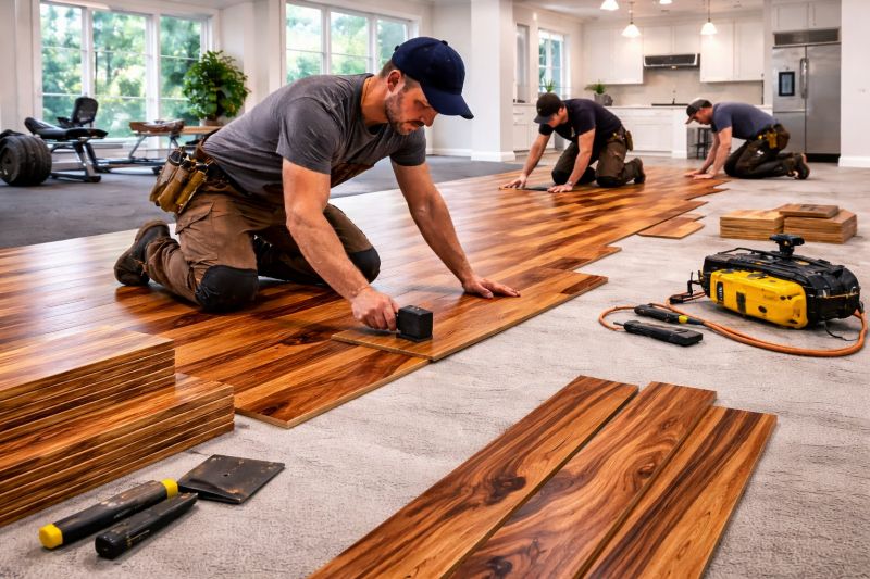 Teak Flooring Installation in Monument, CO
