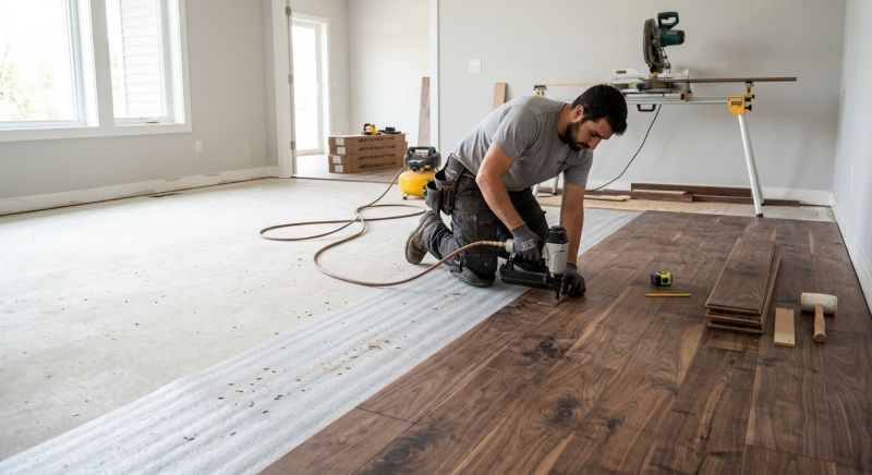 Walnut Flooring Installation in Monument, CO