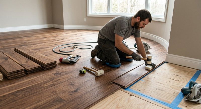 Walnut Flooring Installation in Monument, CO