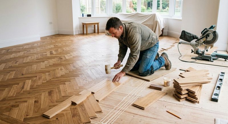 Wide Plank Floor Installation in Monument, CO