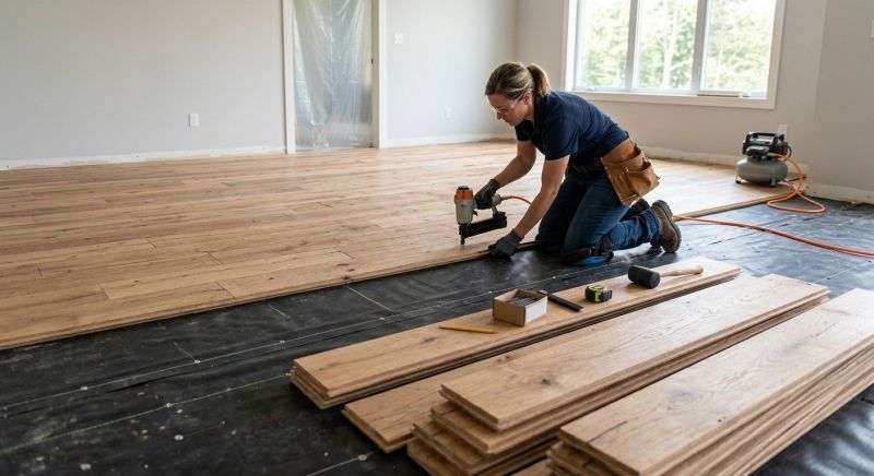 Wide Plank Floor Installation in Monument, CO