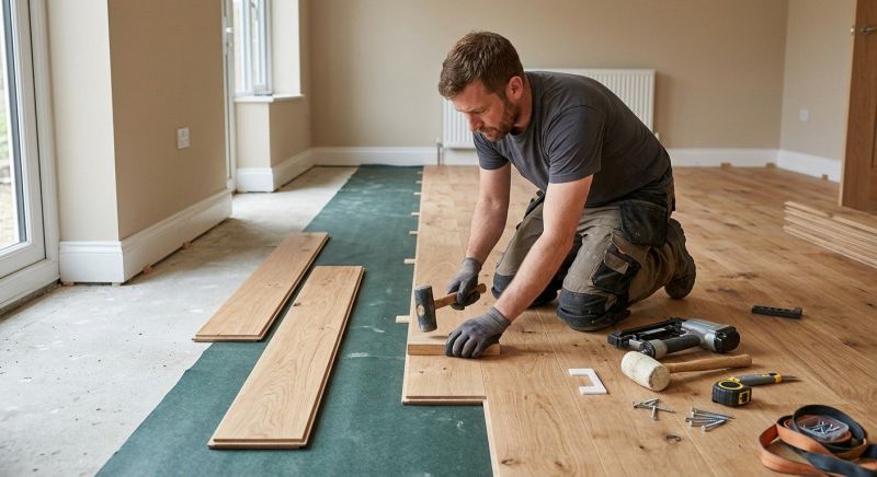 Wide Plank Floor Installation in Monument, CO