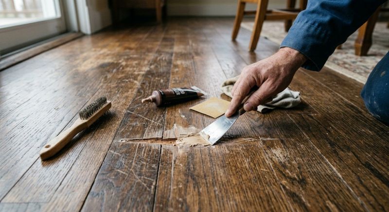 Wood Floor Scratch Repair in Elbert County, CO