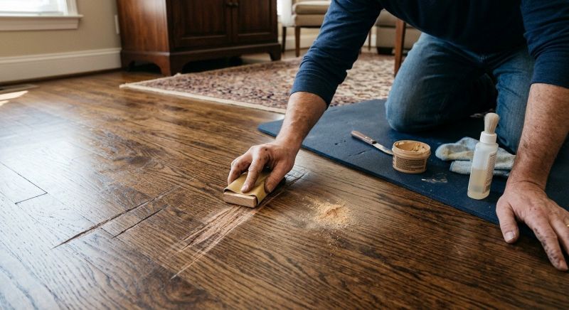 Wood Floor Scratch Repair in Larkspur, CO