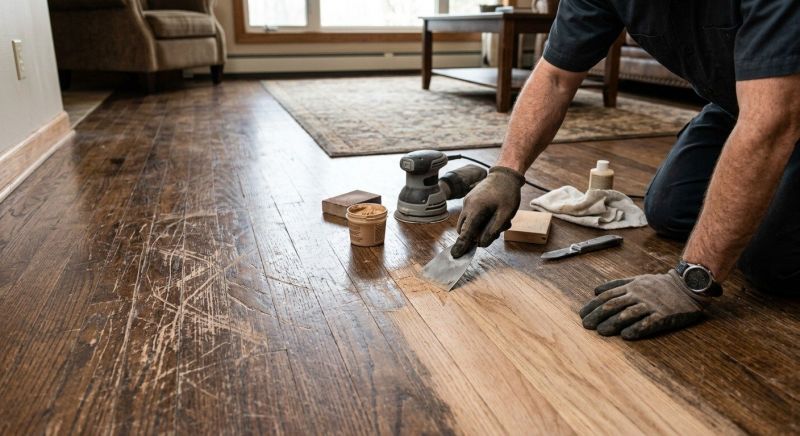 Wood Floor Scratch Repair in Palmer Lake, CO