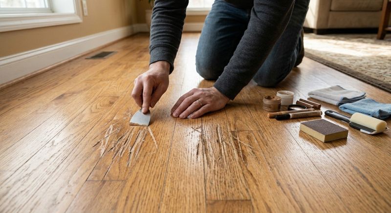 Wood Floor Scratch Repair in Woodland Park, CO